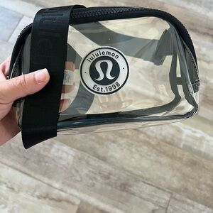 Lululemon Transparent Stadium Bag with Black Trim